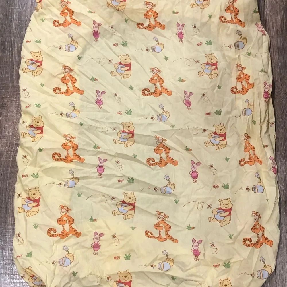 Baby Crib Bedding Sheets Disney Winnie the Pooh and Tigger Sheets